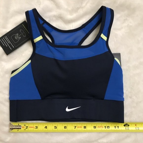 Nike Womens Swoosh Pocket Obsidian Sports Bra (BNWT) - Picture 4 of 8